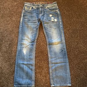 Rock Revival mens straight jeans size 34 waist